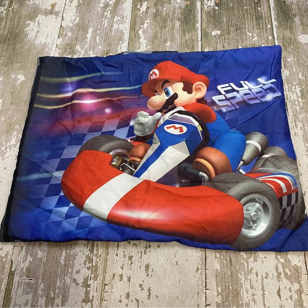 Pillow Case Super Mario Kart Cart Bros Nintendo Luigi Wii Video Game 2011